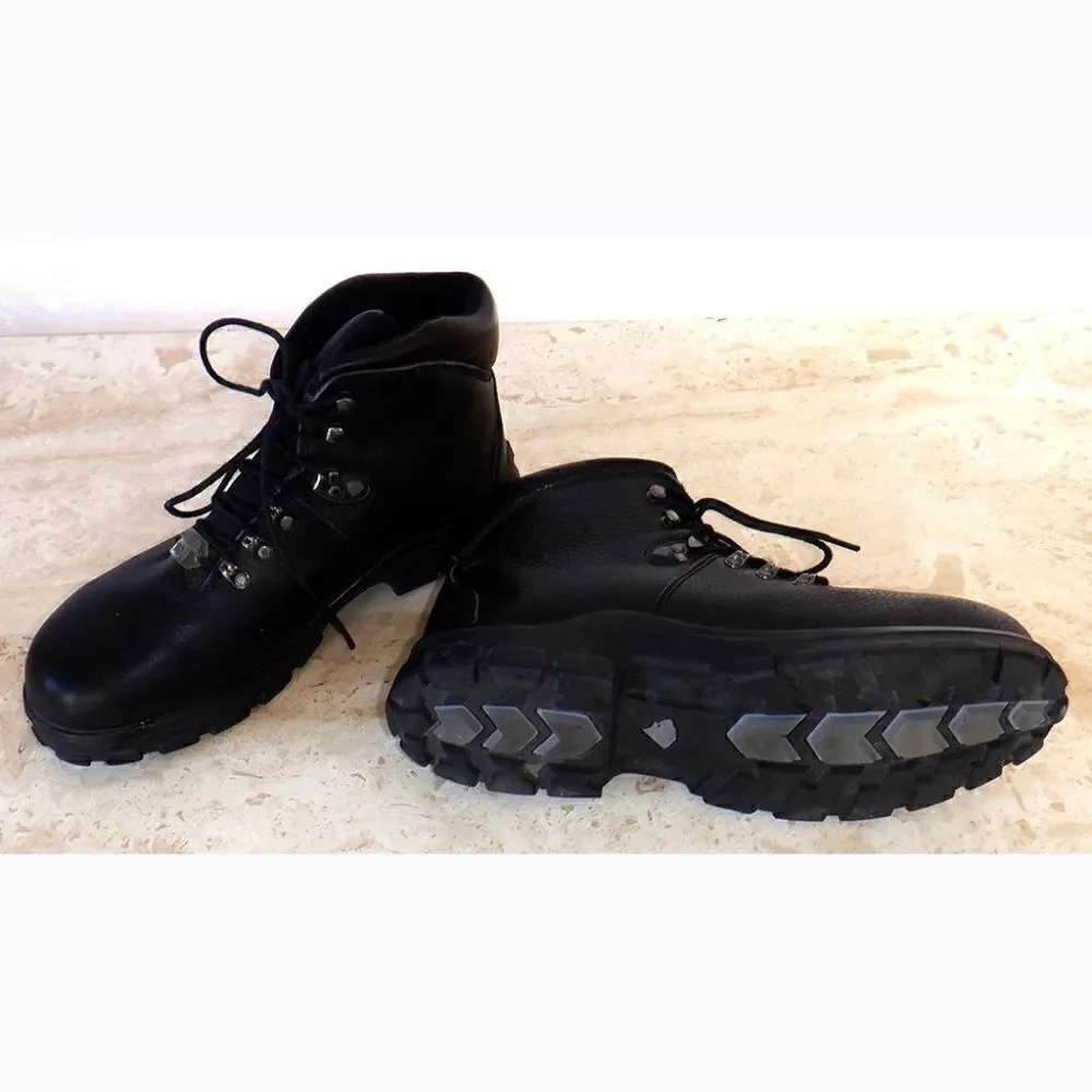 Young Bear Steel toe black leather boots